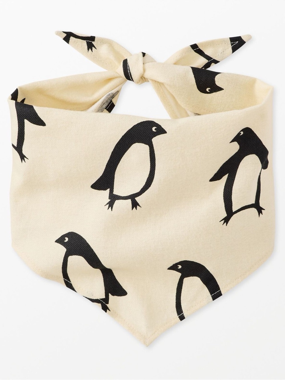 Hanna Andersson Flannel Dog Bandana Squeaky Penguin L/XL Like New